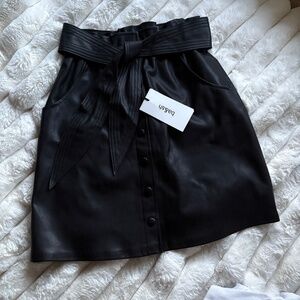 BA&SH Faux leather skirt black size -3 ( like a large) NEW with tags